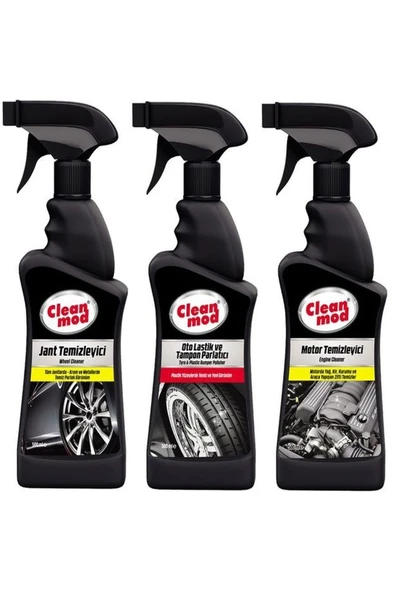 Cleanmod 3’lü Oto Dış Temizlik Koruma Seti 3 x 500 ml